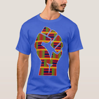 Camiseta Kente Cloth Blac Power Fist