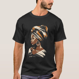 Camiseta Kente Cloth Cabeça Quebra Étnica Linda Bla African