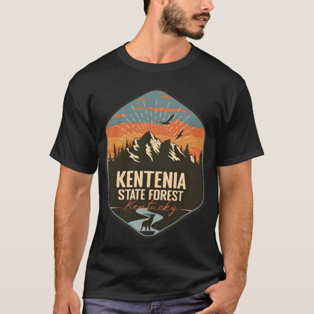 Camiseta Kentenia State Forest Kentucky KY Retro Camping bo (Frente)