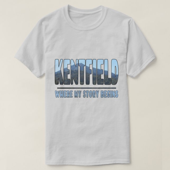 Camiseta Kentfield Onde Minha História Começa O Monte Tamal (Frente do Design)