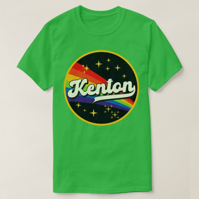 Camiseta Kenton Rainbow No Space Vintage Style (Frente do Design)