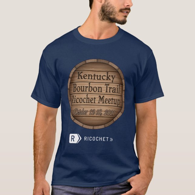 Camiseta Kentucky Bourbon Trail Ricochet Meetup T-Shirt (Frente)