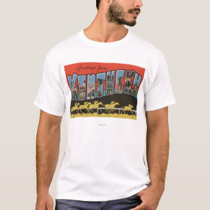 Camiseta Kentucky (cena) da corrida de cavalos - grande