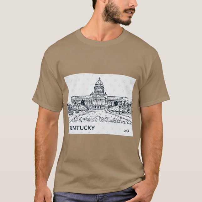 Camiseta Kentucky Estado EUA 2 (Frente)