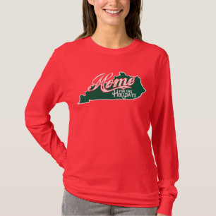 Camiseta Kentucky Home For Holidays Long Sleeve T