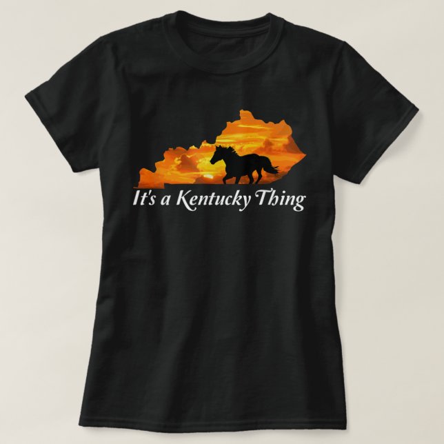 Camiseta Kentucky Horse Fazenda Sunrise Derby (Frente do Design)