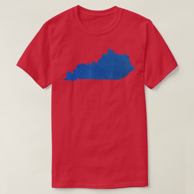 Camiseta Kentucky I Blue Leather Bourbon State Gift (Frente do Design)