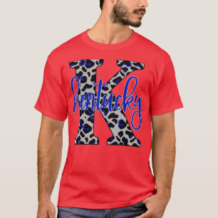 Camiseta Kentucky KY Leopard Estado do Kentucky Home Sweet 