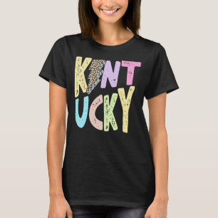 Camiseta Kentucky Pastels Leopard Lightning Bolts Vintage F