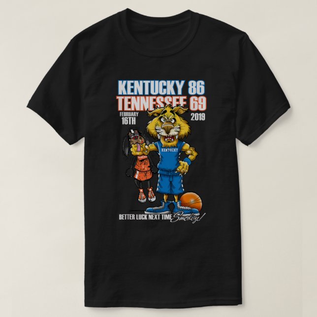 Camiseta Kentucky Vs Tennessee February 2019  (Frente do Design)