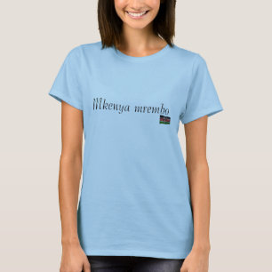 Camiseta kenya-bandeira, uma outra menina bonita do Kenyan