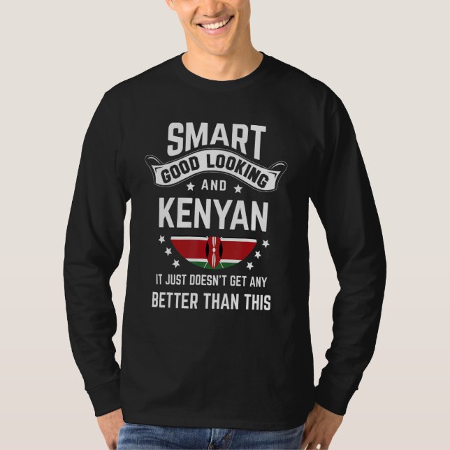 Camiseta Kenyan Flag Native Pride  Kenya Kenyan Roots (Frente)