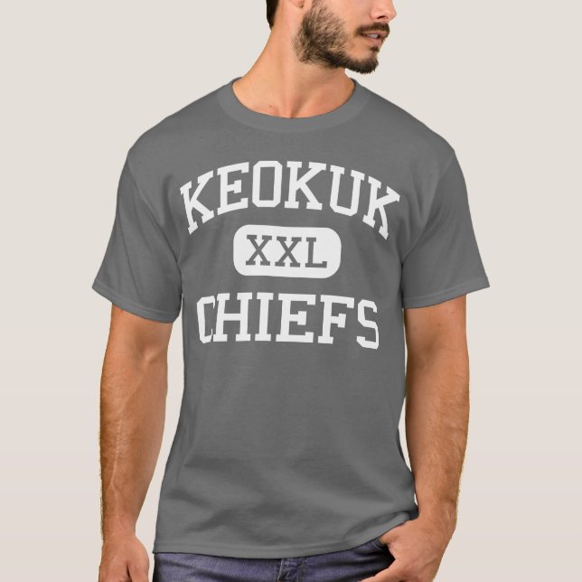 Camiseta Keokuk - chefes - segundo grau de Keokuk - Keokuk (Frente)