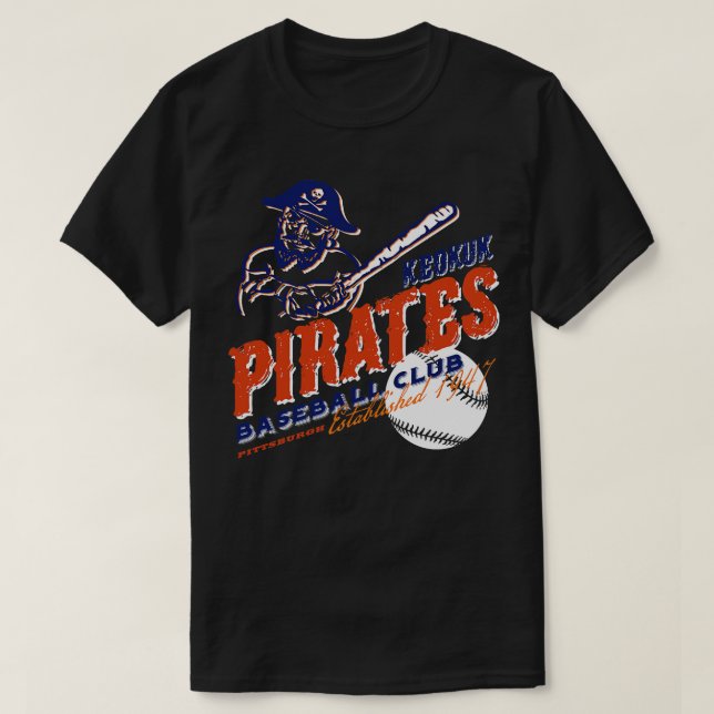 Camiseta Keokuk Pirates Baseball (Frente do Design)