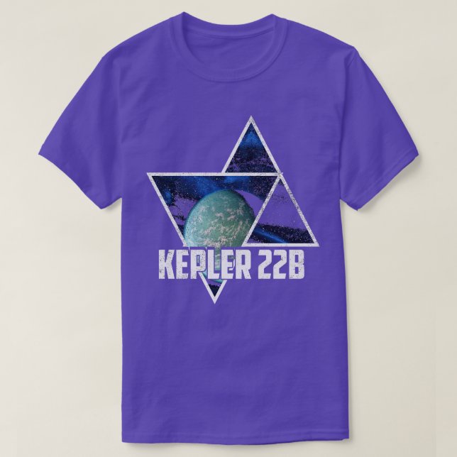 Camiseta Kepler 22B Exoplaneta Planeta Extrassolar (Frente do Design)