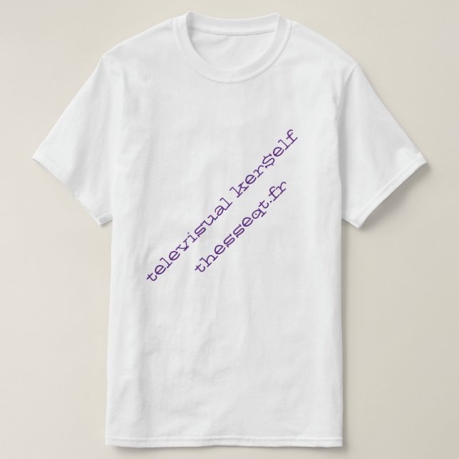 Camiseta ker$elf televisual thesseqt.fr (Frente do Design)