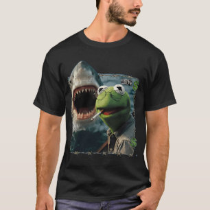 Camiseta Kermit O Sapo Meme Fumando