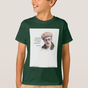 Camiseta Kerr/Londres James Joyce & Citação "Deus Falou"