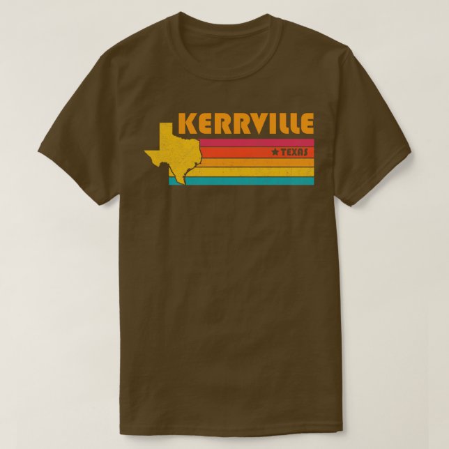 Camiseta Kerrville Texas Vintage angustiou Souvenir (Frente do Design)