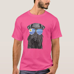 Camiseta Kerry Blue Terrier Dog Uruguai Sunglass