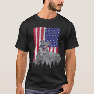 Camiseta Kerry Blue Terrier Patriotic Dog USA Prioridade Am