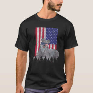 Camiseta Kerry Blue Terrier Patriotic Dog USA Prioridade Am