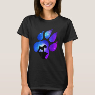 Camiseta Kerry Blue Terrier Paw Dog Mãe Pai