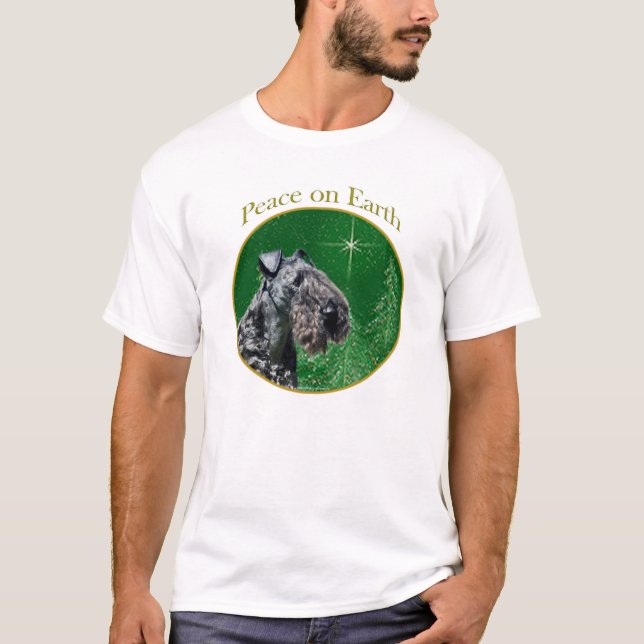 Camiseta Kerry Blue Terrier Peace (Frente)