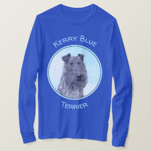 Camiseta Kerry Blue Terrier pintando uma pintura cãozinha o