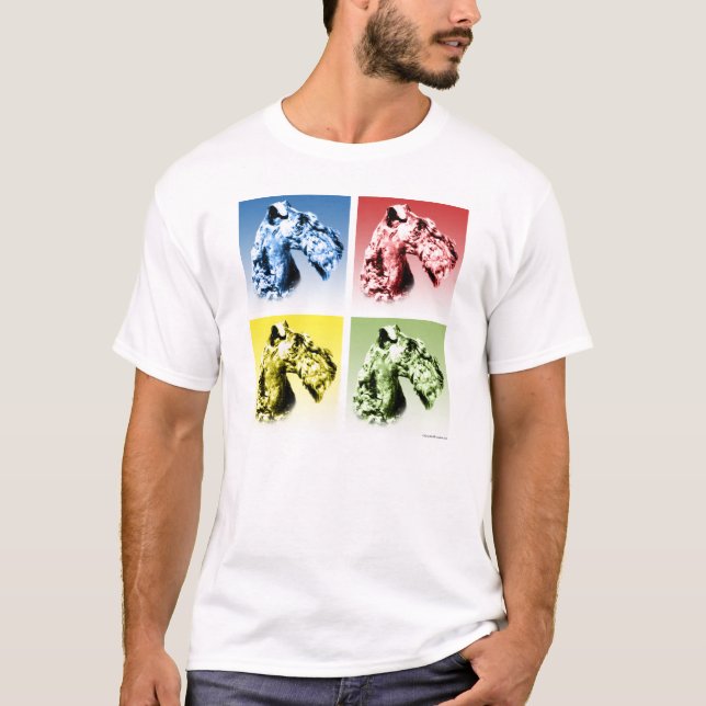 Camiseta Kerry Blue Terrier Popart (Frente)