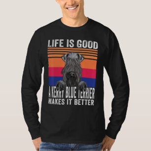 Camiseta Kerry Blue Terriers Torna a Sua Vida Boa Vintage