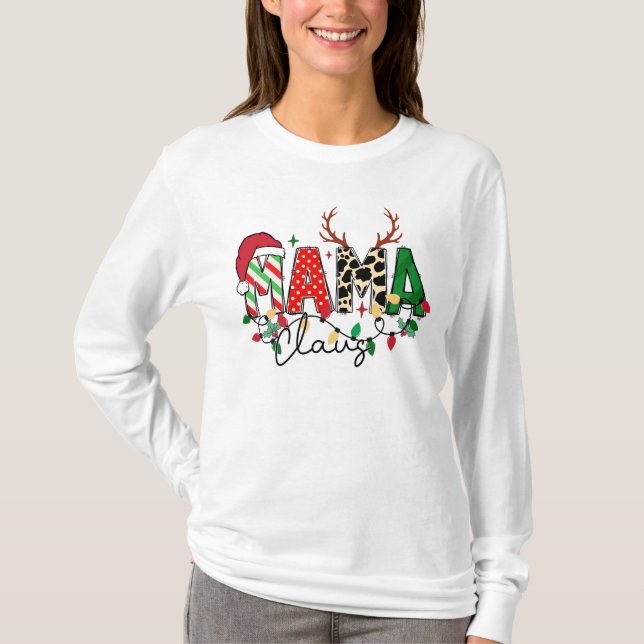 Camiseta Kerst T-shirt met leuke tekst Sama Claus (Frente)