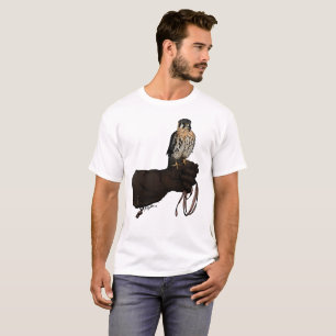 Camiseta Kestrel sobre a Ilustração de Luvas
