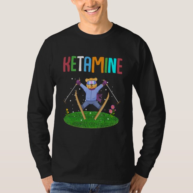 Camiseta Ketamine Skiing Jumping Bear (Frente)