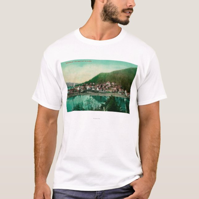 Camiseta Ketchikan, opinião da cidade de Alaska - primeira (Frente)