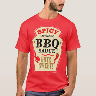 Camiseta Ketchup Barbeque Hallowe Grill Quente de Molho de 