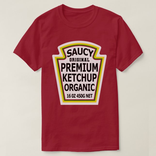 Camiseta ketchup Hot Packet Halloween Taco Costume (Frente do Design)