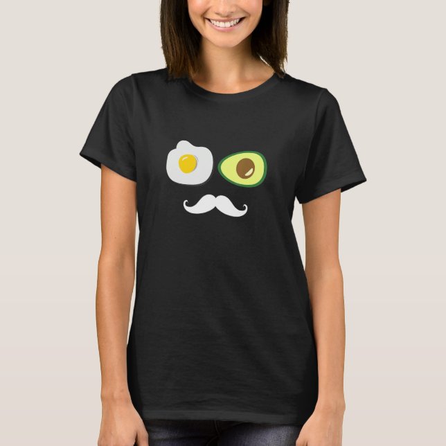 Camiseta Keto Diet Enthusiast Egg Avocado  Cool Fat (Frente)
