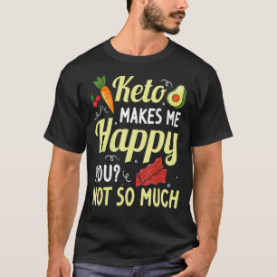 Camiseta Keto Diet Ideas Men Women Ketones Bacon Saudável