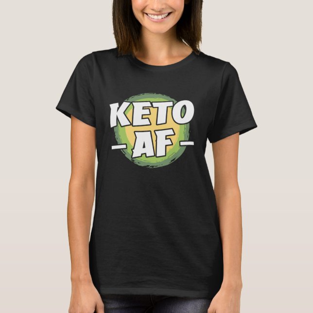 Camiseta Keto Diet Ketones Ketogenic Diet Low Carbs High Fa (Frente)