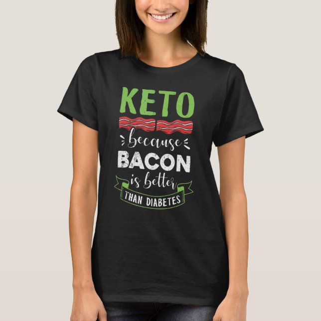 Camiseta Keto Diet Men Ketose Dietética Mulheres Crianças (Frente)