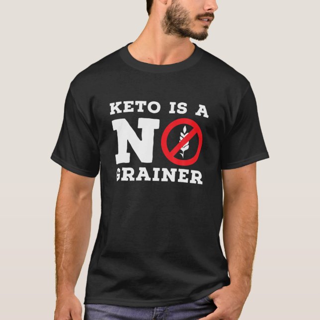 Camiseta Keto É Um Presente De Dieta Engraçado Sem Mais Gra (Frente)