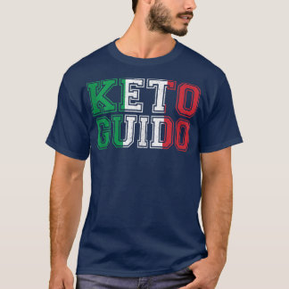 Camiseta Keto Guido Italiano Ketogênico Diet Itália Flag Gi