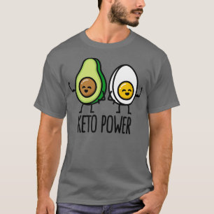Camiseta Keto Power Egg Avocado Ketose Ketogênica Ideia do