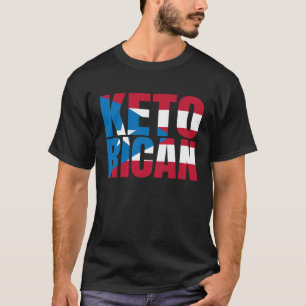 Camiseta Keto Rican Keto Ninja Dieta Baixo Carboidrato Keto