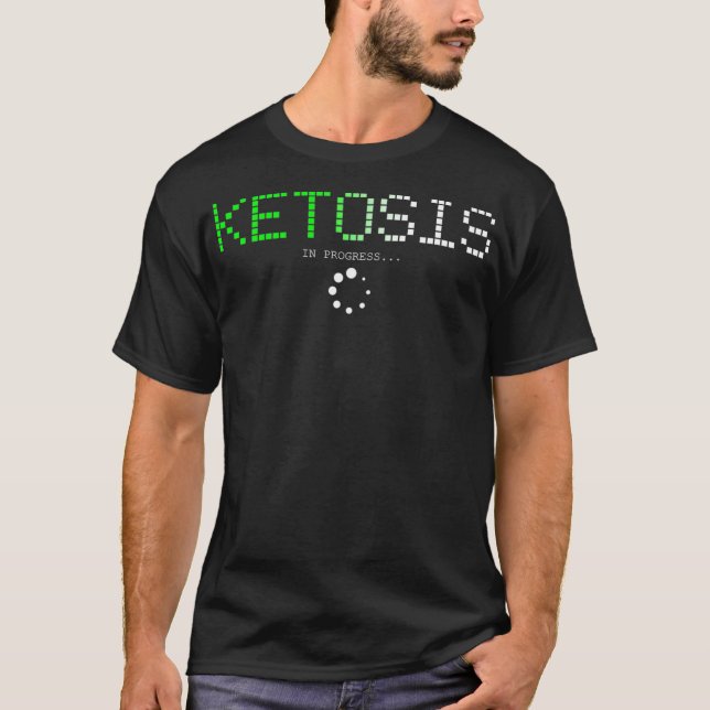 Camiseta Ketose Dietética Keto Em Andamento (Frente)