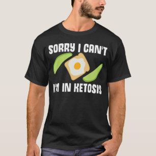 Camiseta Ketose Piada Dizendo Perda de Peso do Keto Morte C