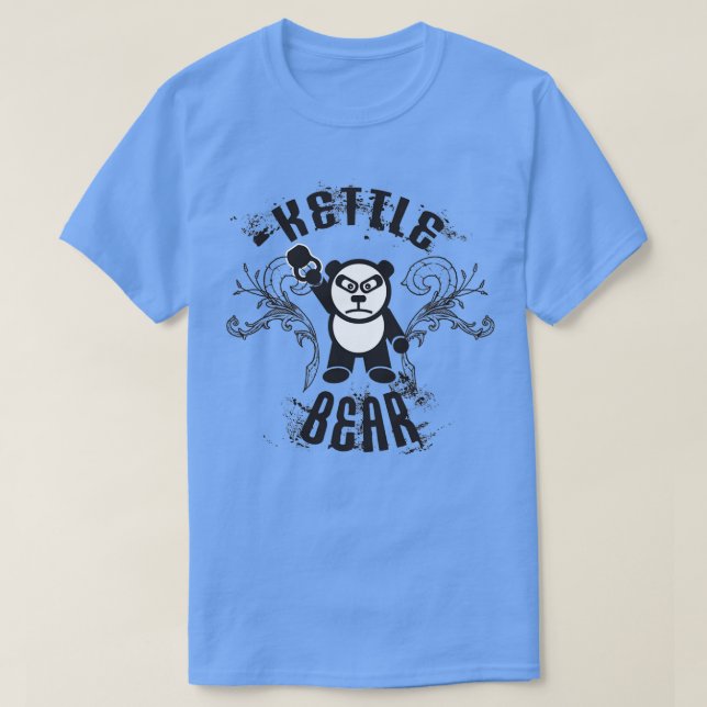 Camiseta Kettle Bear Kettlebell Panda (Frente do Design)