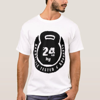 Camiseta Kettlebell: Hardstyle testou & 24kg aprovado