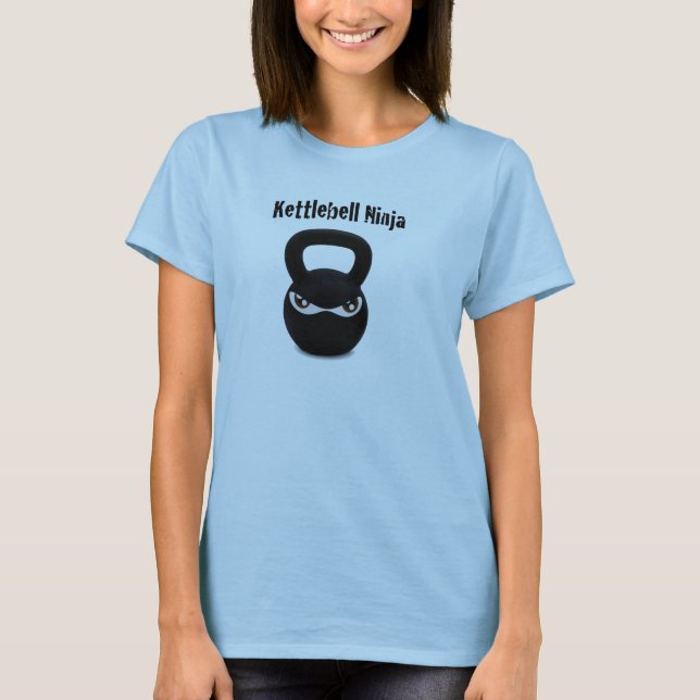 Camiseta Kettlebell Ninja - senhora (Frente)